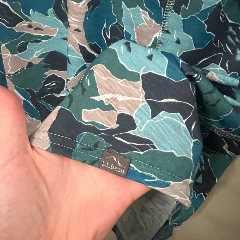 L.L. Bean Streamside T-Shirt Green Teal Women Size Small - Picture 4 of 6